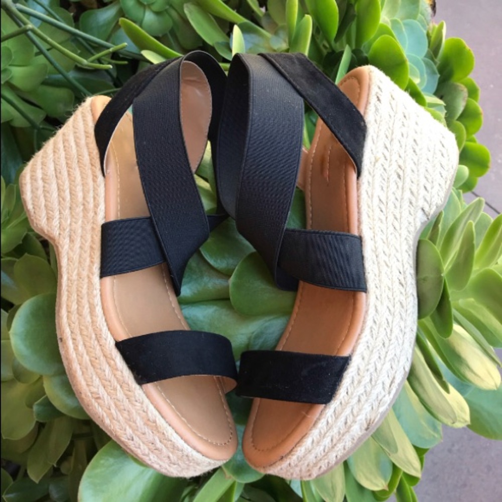 New low wedge espadrilles with elastic 8 left - Picture 9 of 9